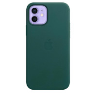 Чохол Leather Case with MagSafe на Iphone 12 mini Pine green